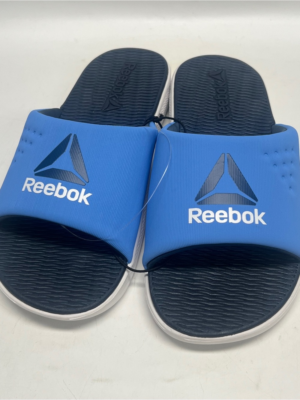 Reebok men’s Blue and Navy Slide Sandals